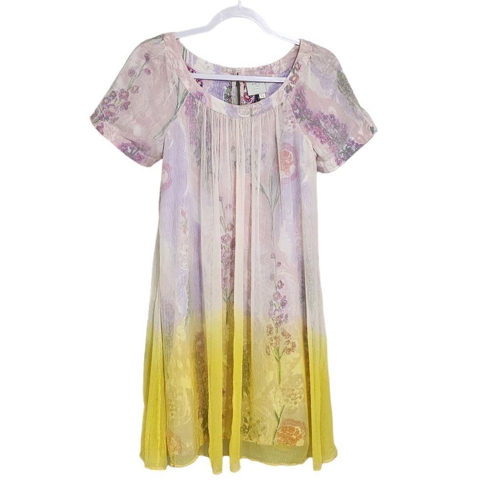 HD in Paris Chroma floral ombre swing dress